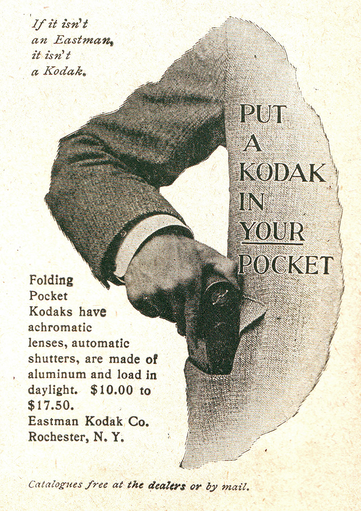 Kodak pocket camera advertisement